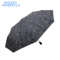 Moda de alta Qualidade Luxo Euro Mercado Londres Homem Listra Cannetille Impresso Rússia Umbrella Dobrável Dos Homens Chuva Umbrella